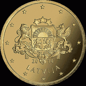 50 Cent UNC Letland